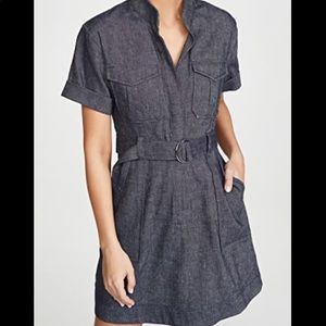 NWT A.L.C. Romi Belted Shirt Dress